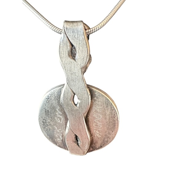 Unbranded Turquoise Pendant Women OS Blue Excellent Sterling Silver 925 - Picture 5 of 6